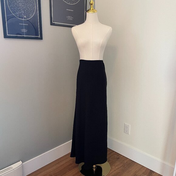 Vintage 90s/Y2K Black Maxi Skirt - Picture 1 of 3